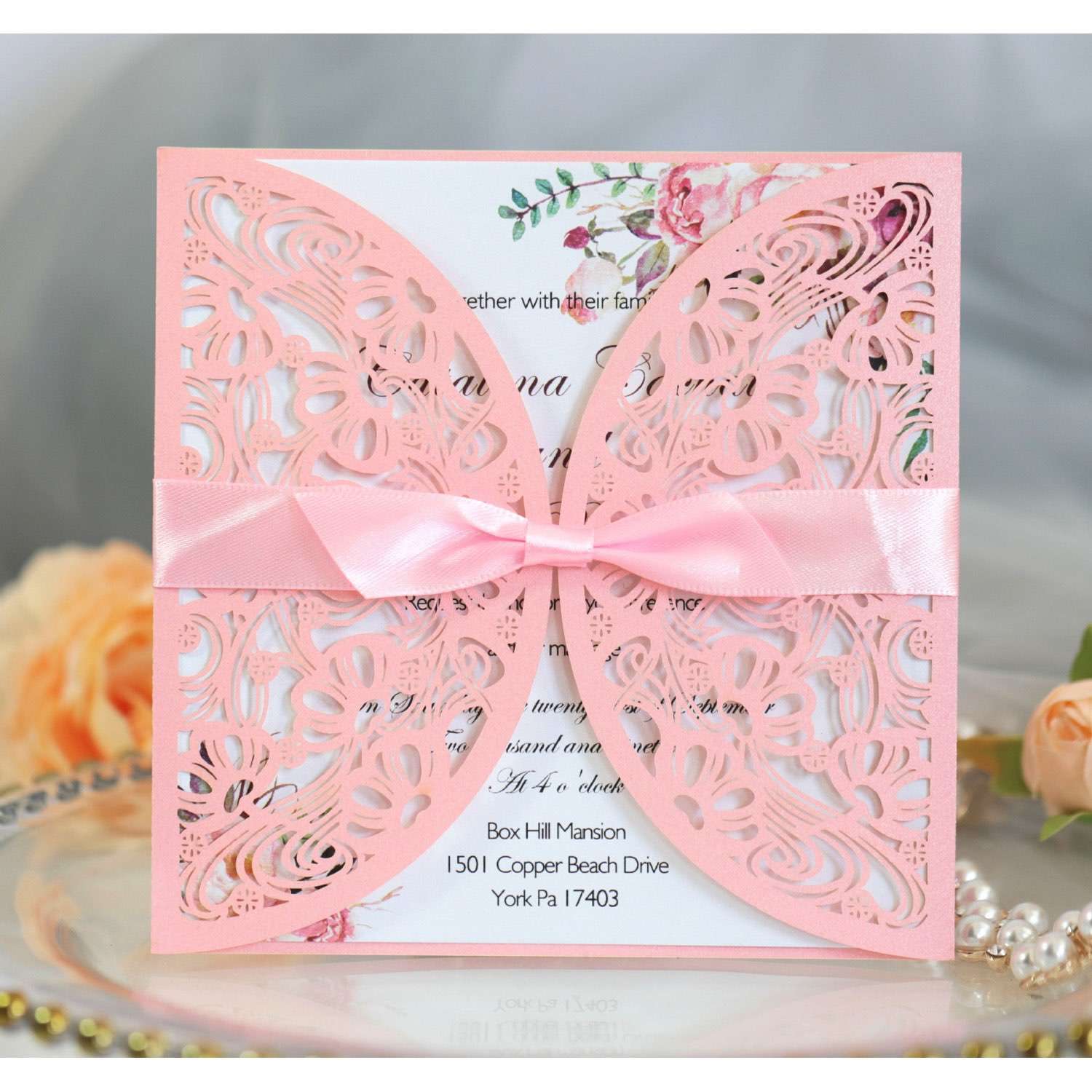 Marriage Invitation Card Laser Cut Paper Wedding Supplies Wholesale European Style